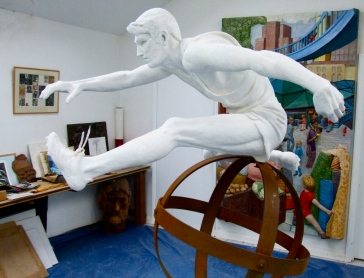 The Hurdler Life-Size Plaster